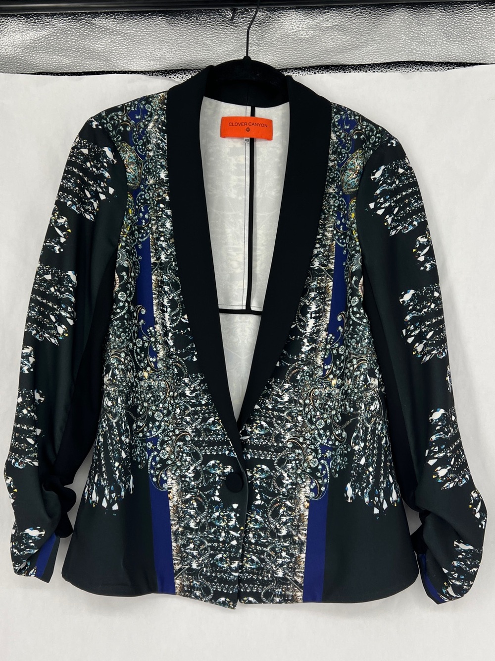 Clover Canyon Chandelier Russian Enamel Printed Jacket Blazer Small